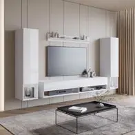 Wohnwand Amadeo II Wohnzimmer-Set Mediawand Wohnzimmer Stilvoll Kollektion Sonderangebot