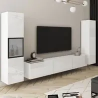 Wohnwand Zogle III Stilvoll Wohnzimmer-Set, TV-Schrank, Modern Mediawand Must-Have