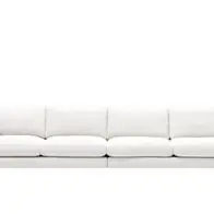 6-Sitzer Sofa Gala 390 x 105 x 87 cm Weiß Couch Meistverkauft