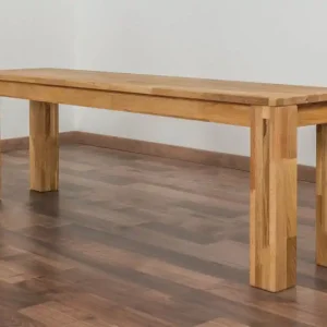 Bank Wooden Nature 132 Eiche massiv - 140 x 33 cm (L x B) Geprüft