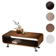 Zertifiziert Couchtisch HWC-B97, Loungetisch Club Tisch, 34x90x39cm