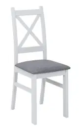 Bestseller Stuhl Raska 03, Farbe: Weiß, Buche massiv - Abmessungen: 96 x 42 x 46 cm (H x B x T)