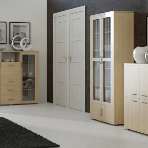 Meistverkauft Esszimmer - Set B Kainanto, 3-teilig, Farbe: Eiche / Grau