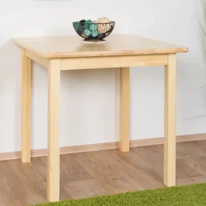 Begrenztes Angebot Tisch Kiefer massiv Vollholz natur Junco 233C (eckig) - Abmessung 80 x 80 cm