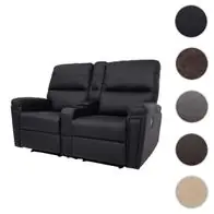 2er Kinosessel HWC-K17, Relaxsessel Sofa, Nosagfederung Getränkehalter Fach Top-Angebot