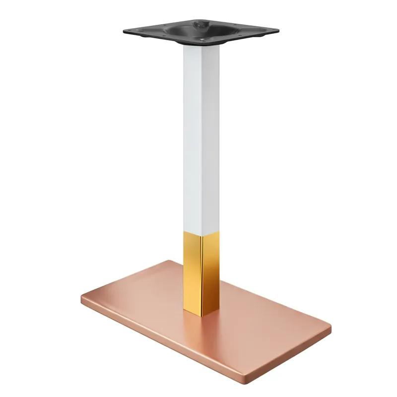 Beliebt MADRID | Bistro Stehtischgestell | Kupfer/Weiß/Gold | Höhe: 104 cm | Säule: 8 x 8 cm | Bodenplatte: 40 x 70 cm