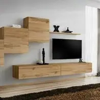 Anbauwand Wohnwand Wohnzimmer Schrankwand SWITCH X Wotan Hochglanz Push - Click Top-Preis