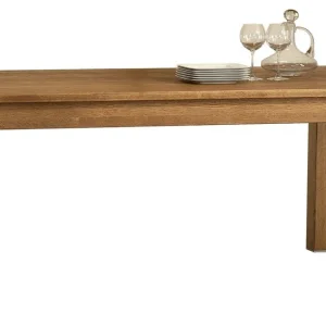 Esstisch ausziehbar Bujari 01 (eckig), Farbe: Braun, Eiche – teilmassiv – 160 – 220 x 90 cm (B x T) Kostenfreie Lieferung