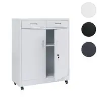 Aktenschrank HWC-O89, Büroschrank, Schubladen abschließbar Metall 116x90x40cm Kostenloser Rückversand