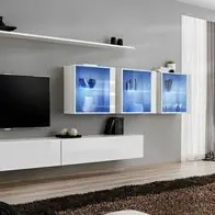 Anbauwand Wohnwand Wohnzimmer Schrankwand SWITCH XVII Hochglanz Push Click Led Solange Der Vorrat Reicht