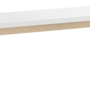 Bank Minnea 36, Farbe: Weiß / Eiche - Abmessungen: 46 x 170 x 36 cm (H x B x T) Abverkauf