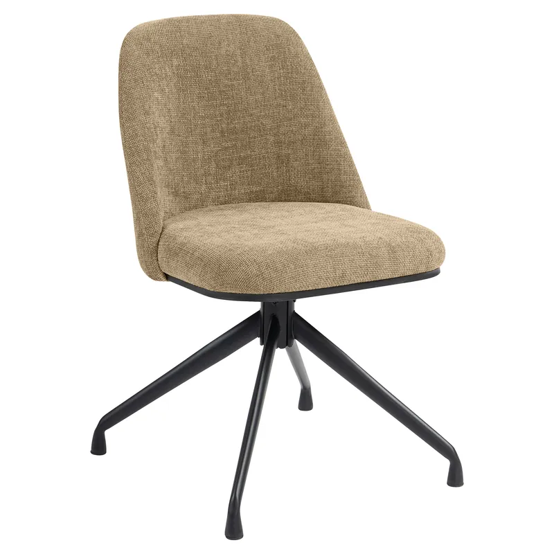 Super-Preis TINA | Hotel Stuhl | Textil/Stoff | Taupe | Drehfunktion