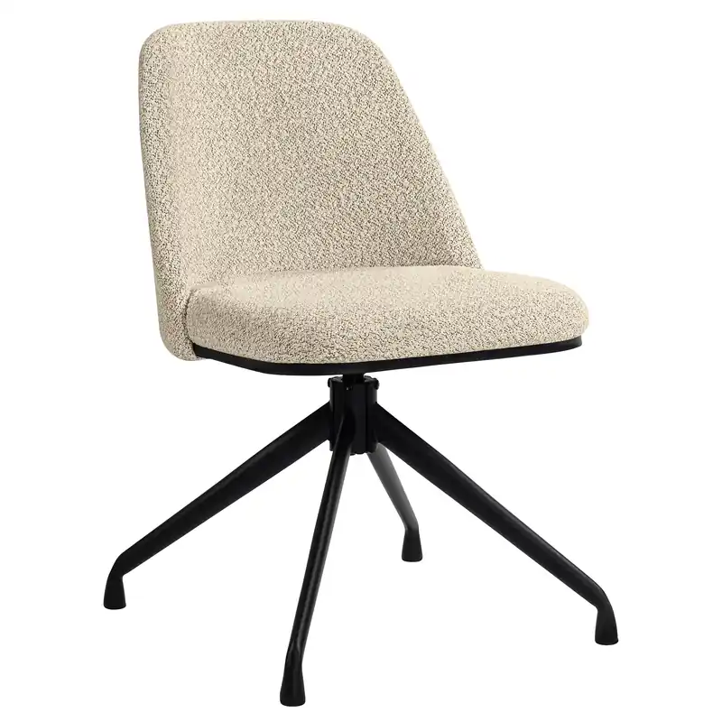 Aktuell TINA | Hotel Stuhl | Teddystoff | Beige | Drehfunktion