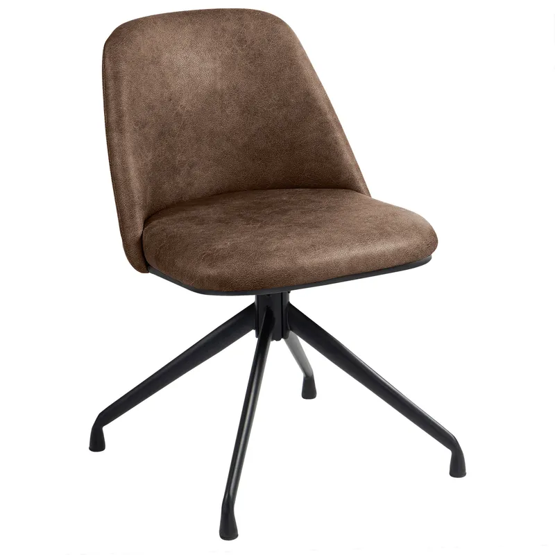 TINA | Hotel Stuhl | Leder | Braun | Drehfunktion Sonderaktion