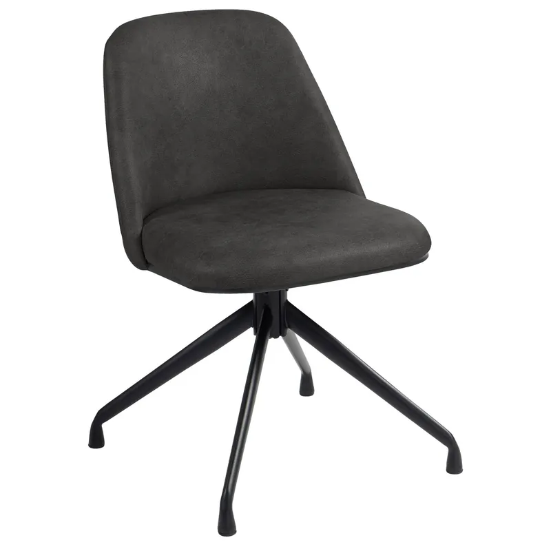 Top-Seller TINA | Hotel Stuhl | Leder | Schwarz | Drehfunktion