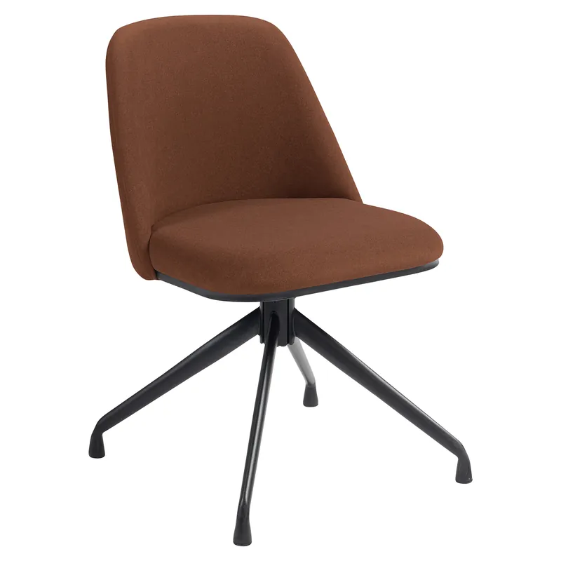 Highlight TINA | Hotel Stuhl | Samt | Rot Bronze | Drehfunktion