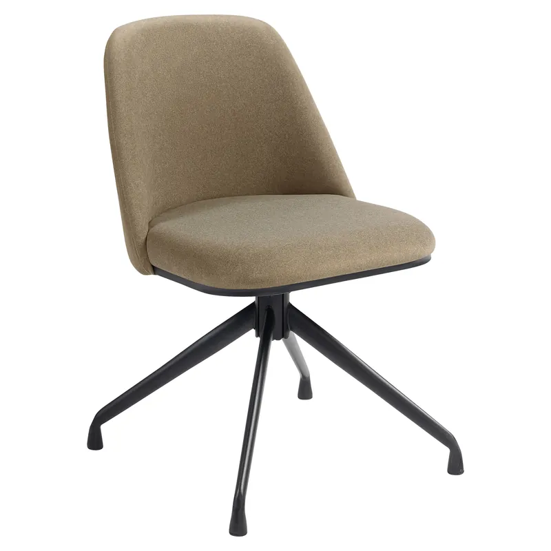 Nur Für Kurze Zeit TINA | Hotel Stuhl | Samt | Taupe | Drehfunktion