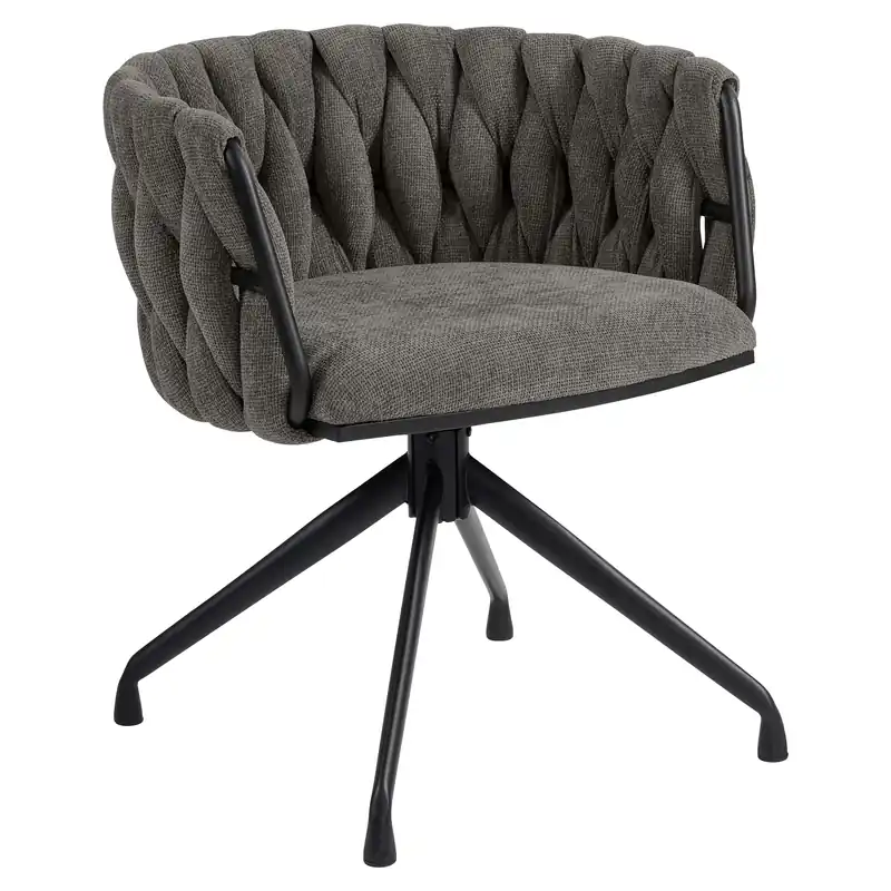 MARIS | Hotel Stuhl | Textil/Stoff | Grau | Drehfunktion Schneller Versand