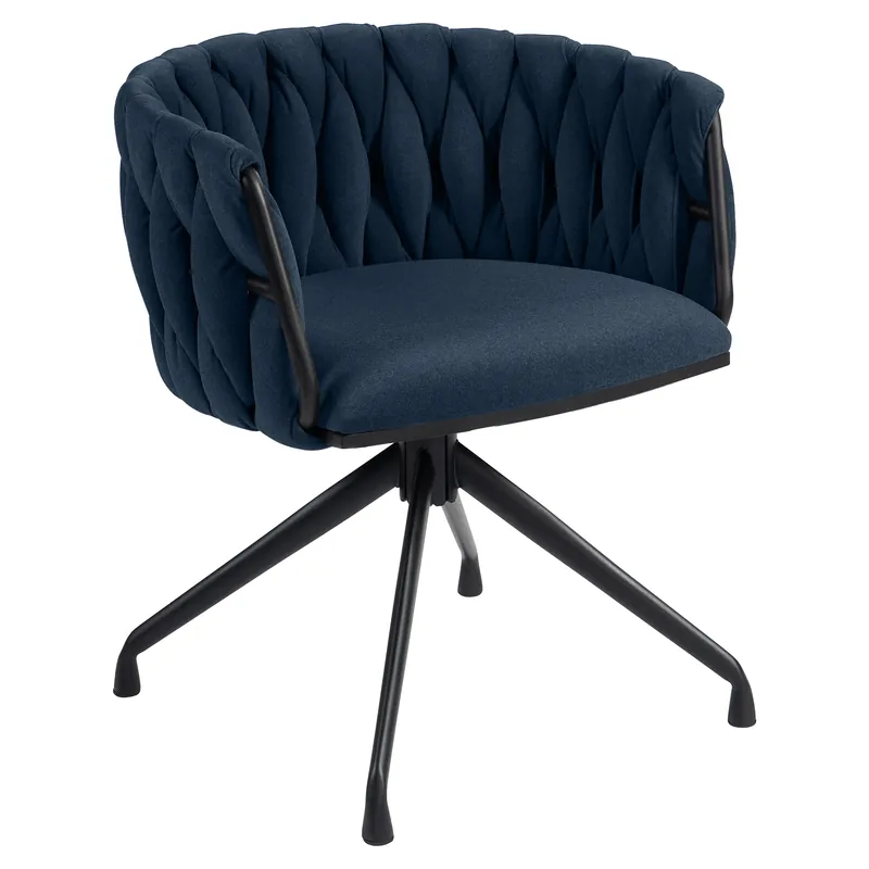 MARIS | Hotel Stuhl | Samt | Blau | Drehfunktion Markenware