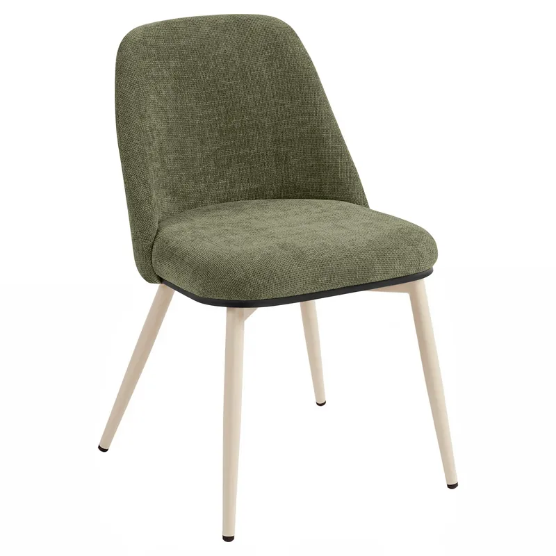 TINA | Hotel Stuhl | Textil/Stoff | Grün | Gestell: Weiß Rabatt