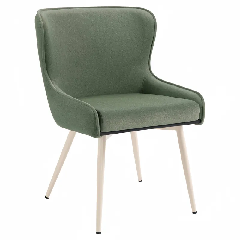 JULIUS | Hotel Stuhl | Samt | Grau | Gestell: Weiß Neue Kollektion