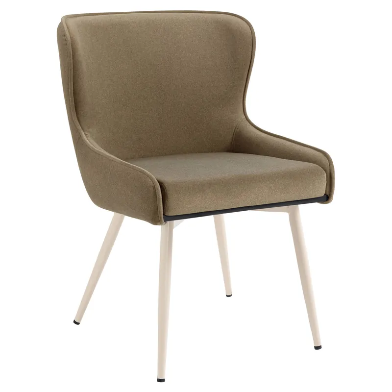 Online Kaufen JULIUS | Hotel Stuhl | Samt | Taupe | Gestell: Weiß