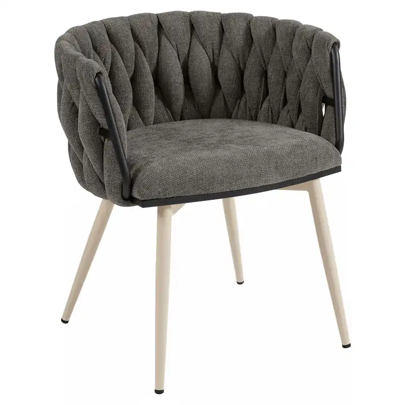 Sonderangebot MARIS | Hotel Stuhl | Textil/Stoff | Grau | Gestell: Weiß