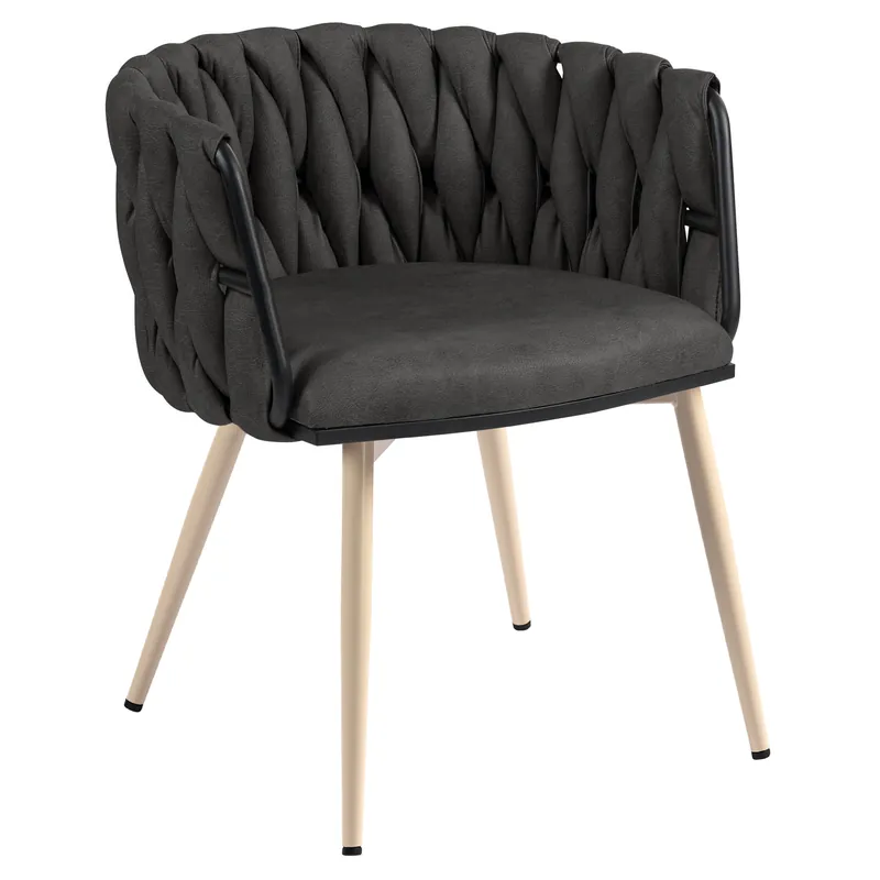 MARIS | Hotel Stuhl | Leder | Schwarz | Gestell: Weiß Sofort Bestellen