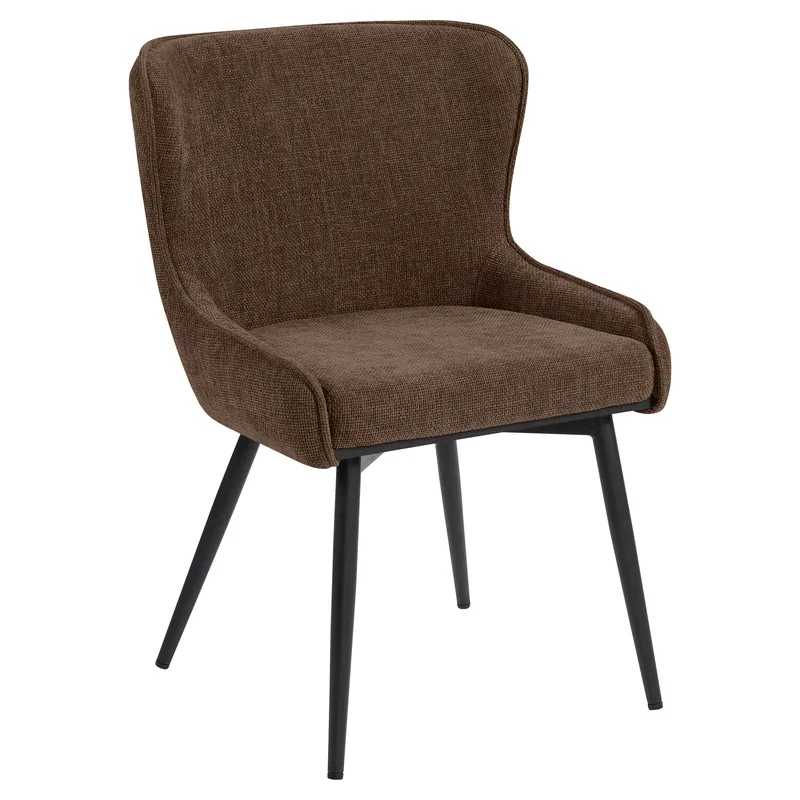 Markenprodukt JULIUS | Hotel Stuhl | Textil/Stoff | Braun