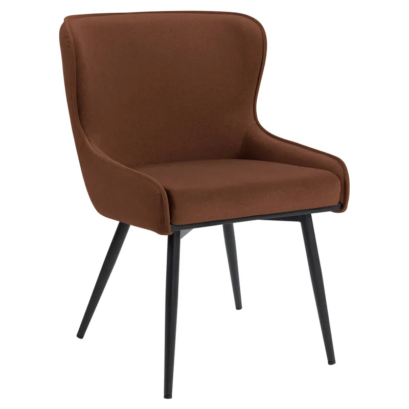 Nur Heute JULIUS | Hotel Stuhl | Samt | Rot Bronze