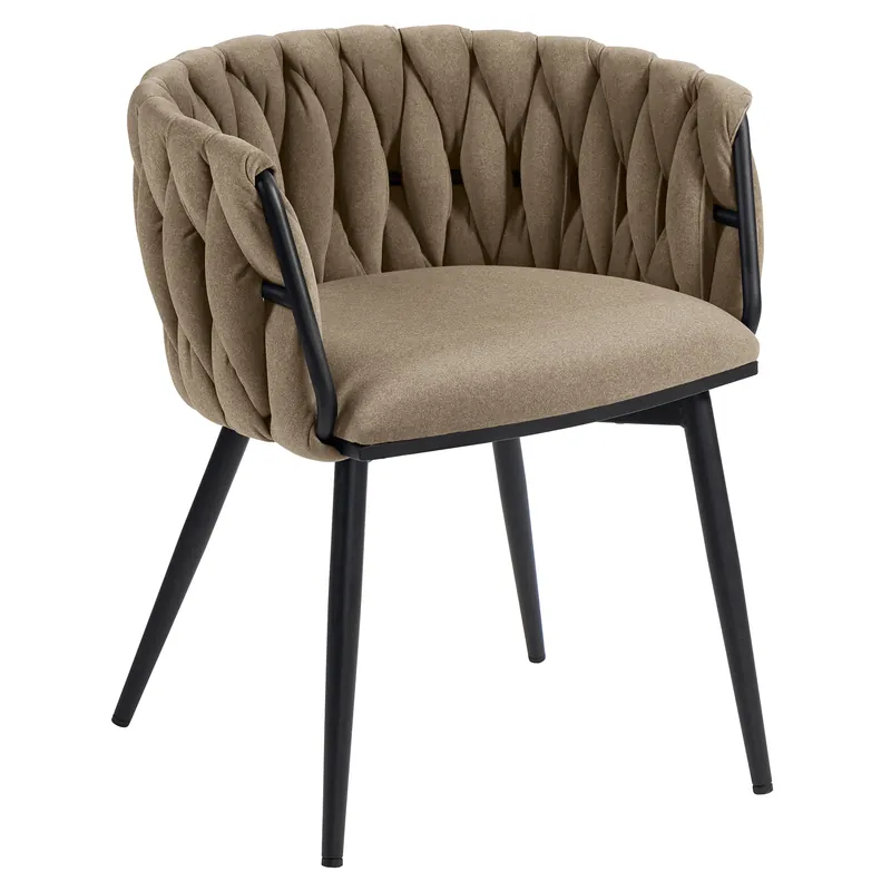 Top-Seller MARIS | Hotel Stuhl | Samt | Taupe