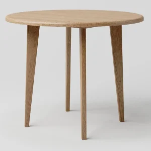 Esstisch Eiche massiv natur Aurornis 73 (rund) - Abmessungen: 100 x 100 cm (B x T) Top-Preis