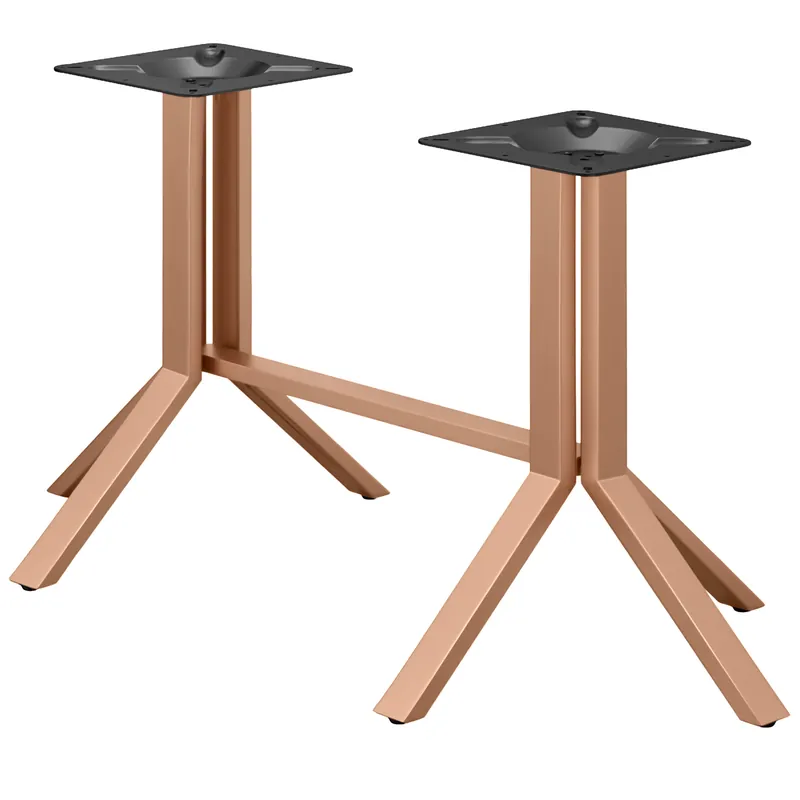 ELVAS | Bistro Doppel Tischgestell | B:T 118/128 x 72cm | Kupfer Top-Angebot