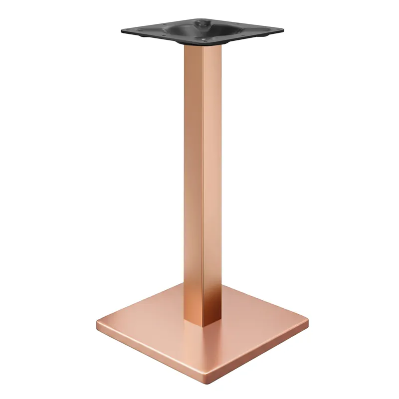 Versand Am Gleichen Tag MADRID | Bistro Stehtischgestell | Kupfer | Höhe: 104 cm | Säule: 8 x 8 cm | Bodenplatte: 50 x 50 cm