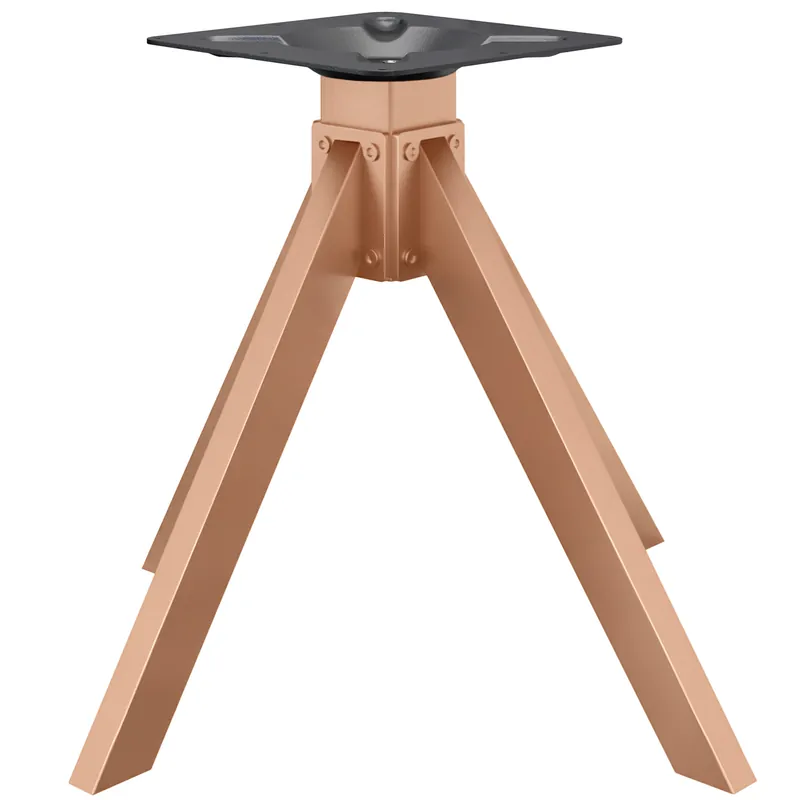 Top-Angebot OSLO | Bistro Tischgestell | Höhe: 72 cm | Fuß: 68 x 68 cm | Kupfer