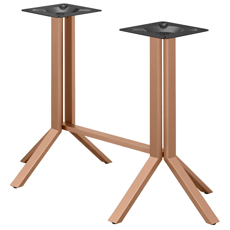 Aktuell ELVAS | Bistro Doppel Stehtischgestell | B:T 118/128 x 105cm | Kupfer