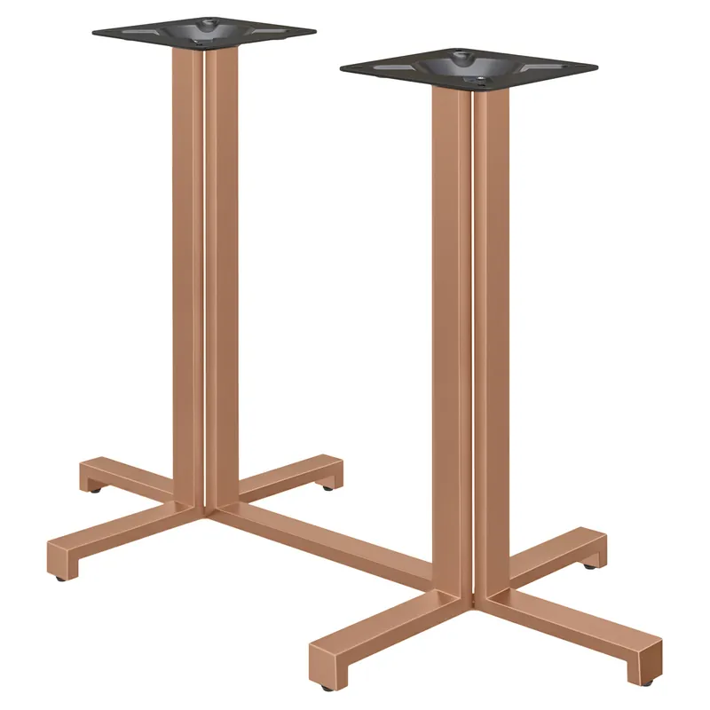 PALERMO | Bistro Doppel Tischgestell | Höhe: 105 cm | Fuß: 115 x 58 cm | Kupfer Solange Der Vorrat Reicht