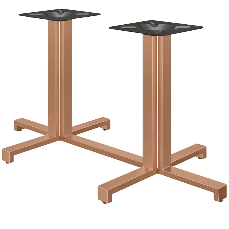 PALERMO | Bistro Doppel Tischgestell | Höhe: 72 cm | Fuß: 115 x 58 cm | Kupfer Saisonangebot