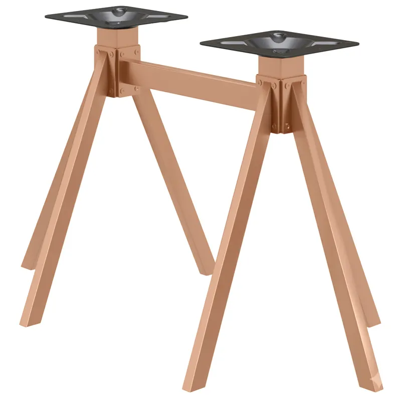 OSLO | Bistro Doppel Tischgestell | Höhe: 105 cm | Fuß: 118 x 68 cm | Kupfer Meistverkauft