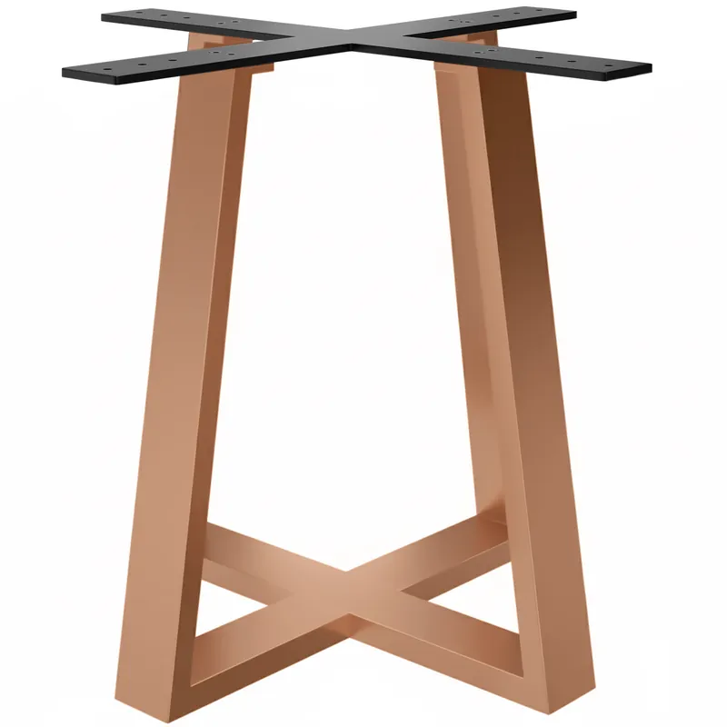 CROSS | Bistro Tischgestell | Höhe: 72 cm | Fuß: 68 x 68 cm | Kupfer Top-Angebot