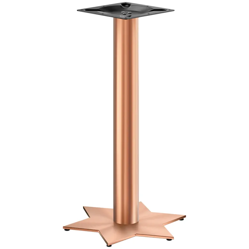 STAR | Bistro Stehtischgestell | Kupfer | Höhe: 105 cm | Säule: Ø 7,6 cm | Fuß: Ø 50 cm Wochenendangebot