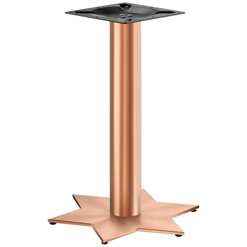 STAR | Bistro Tischgestell | Kupfer | Höhe: 72 cm | Säule: Ø 7,6 cm | Fuß: Ø 50 cm Neue Ware