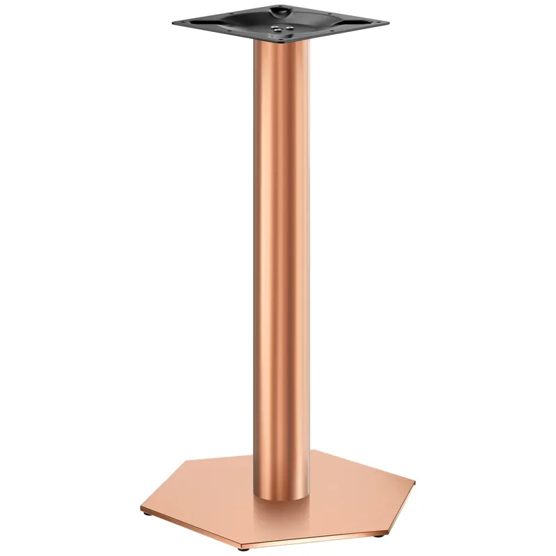 AGON | Bistro Stehtischgestell | Kupfer | Höhe: 105 cm | Säule: Ø 7,6 cm | Fuß: Ø 50 cm Jetzt Bestellen