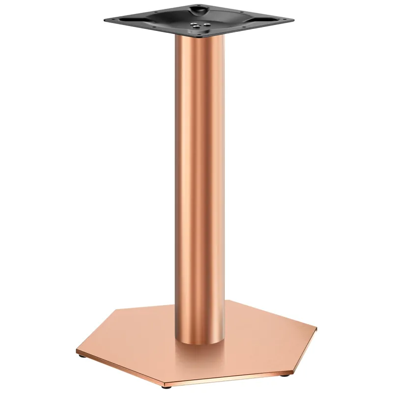 Meistverkauft AGON | Bistro Tischgestell | Kupfer | Höhe: 72 cm | Säule: Ø 7,6 cm | Fuß: Ø 50 cm