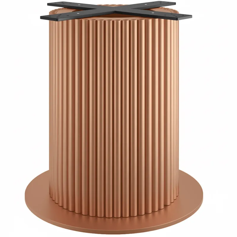 TORINO | Bistro Tischgestell | Höhe: 72 cm | Bodenplatte: Ø 68 cm | Säule: Ø 50 cm | Kupfer Solange Der Vorrat Reicht