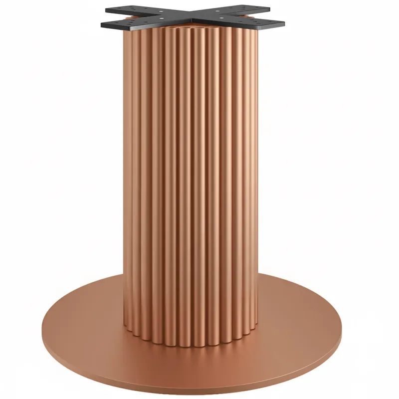 Must-Have TORINO | Bistro Tischgestell | Höhe: 72 cm | Bodenplatte: Ø 68 cm | Säule: Ø 30 cm | Kupfer