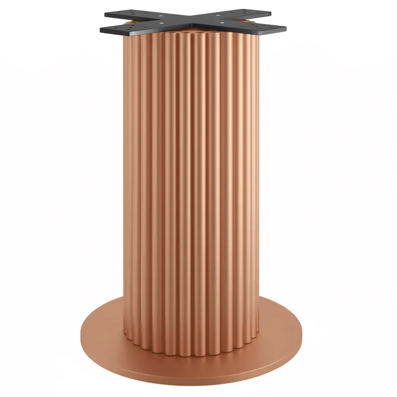 TORINO | Bistro Tischgestell | Höhe: 72 cm | Bodenplatte: Ø 50 cm | Säule: Ø 30 cm | Kupfer Mega-Angebot