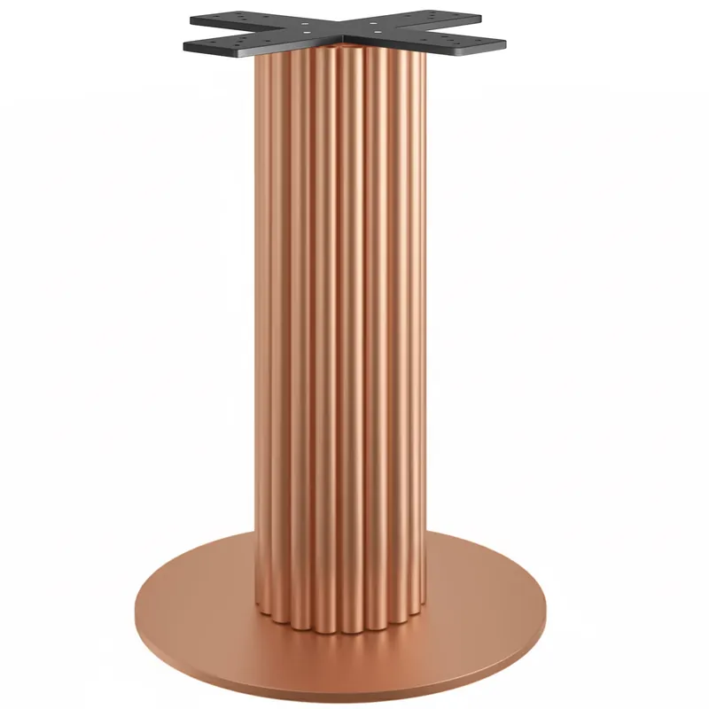 TORINO | Bistro Tischgestell | Höhe: 72 cm | Bodenplatte: Ø 50 cm | Säule: Ø 20 cm | Kupfer Preis Gesenkt