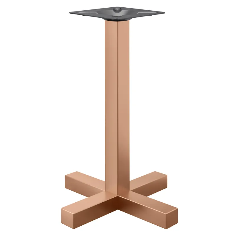 Neue Kollektion CATANIA | Bistro Stehtischgestell | Kupfer | Höhe: 105 cm | Säule: 8 x 8 cm | Fuß: 58 x 58 cm
