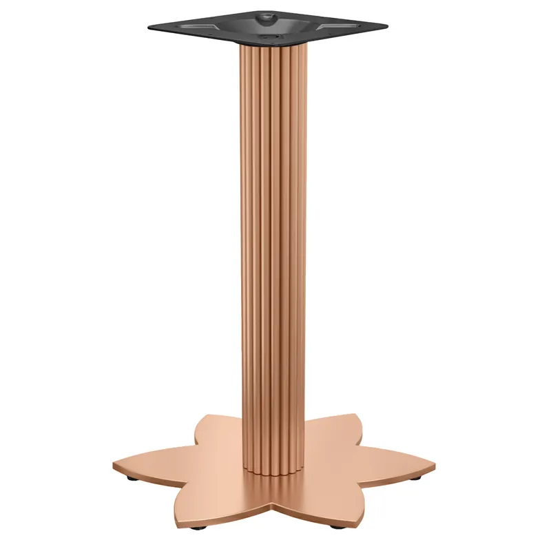 Echt LOTUS | Bistro Stehtischgestell | Kupfer | Höhe: 105 cm | Säule: Ø 9,5 cm | Fuß: Ø 50 cm